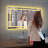 Lyra LED Lighted Bathroom Mirror with Defogger – Wall-Mounted Vanity Mirror with Adjustable Brightness & Color Temperature-57343205