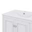 Meuble-lavabo autonome 36 po avec lavabo en céramique 3 tiroirs, 2 portes et tablette réglable-118195268