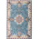 Tapis bleu / crème Valerie