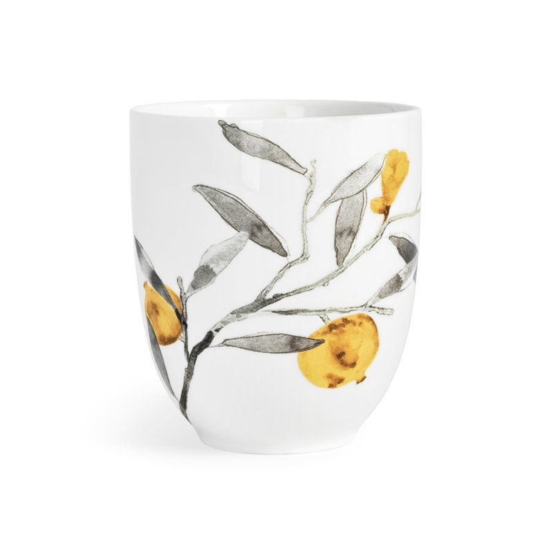Pomegranate Handmade Porcelain Coffee Mug
