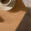 Table de bout hexagonale Nature Wood Grain, facile à utiliser dans les petits bureaux à domicile, table basse moderne 15,92 po 13,28 po 18,9