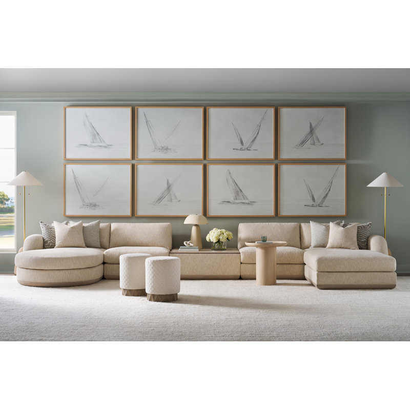 Rattan Ottoman, Havana, Kennelly Snow