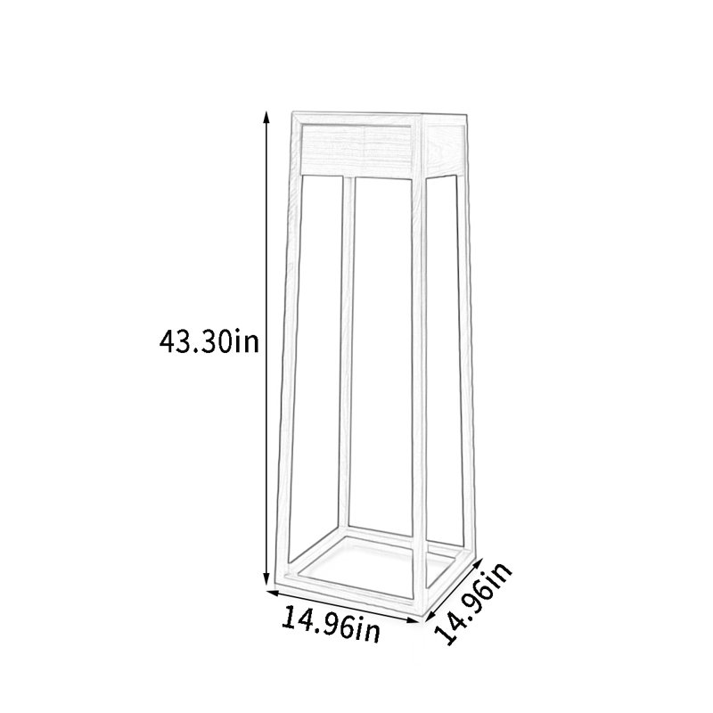 Solid Wood Plant Stand with Drawer: Simple