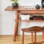 Bureau pratique en noyer durable brun foncé