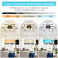 Ventilateur de plafond 30 pales à DEL 30,7 "avec lumière, télécommande et à intensité variable, 6 réglages de vitesse et minuterie, pour la chambre à coucher, la cuisine et le salon
