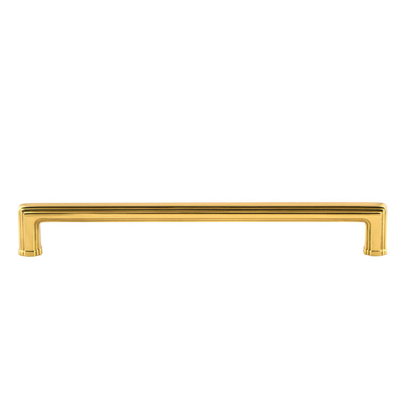 Poignée en laiton 8 po Grandeur Carré, Laiton éternel, 8"