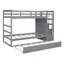 Lit simple superposé gris avec gigogne et structure en bois massif-1508613938