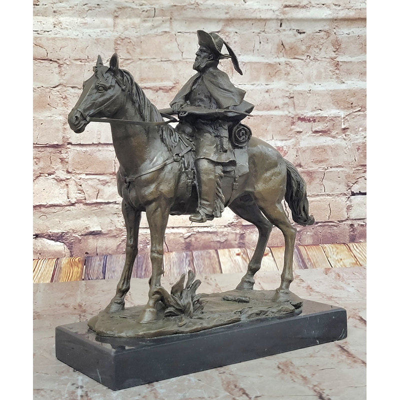 Statue de bronze à la main de qualité musée Remington