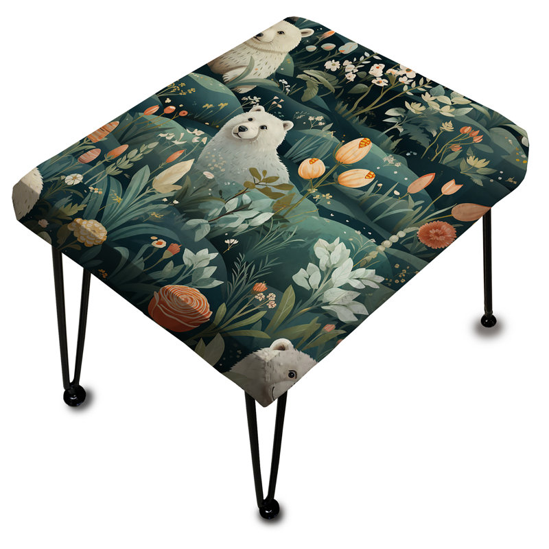 Nuttall - Repose-pieds rectangulaire imprimé animal