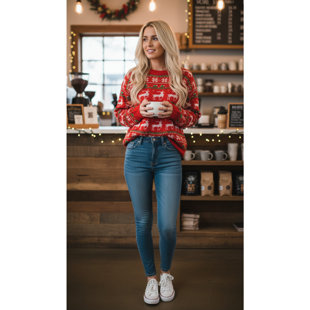 Christmas Fun Nordic Red Jumper