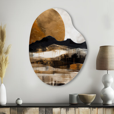 Fenella - Landscape Modern Pear Shape Irregular Metal Wall Decor