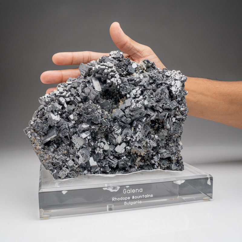 Galena from Krushev Dol Mine, Madan District, Rhodope Mountains, Bulgaria