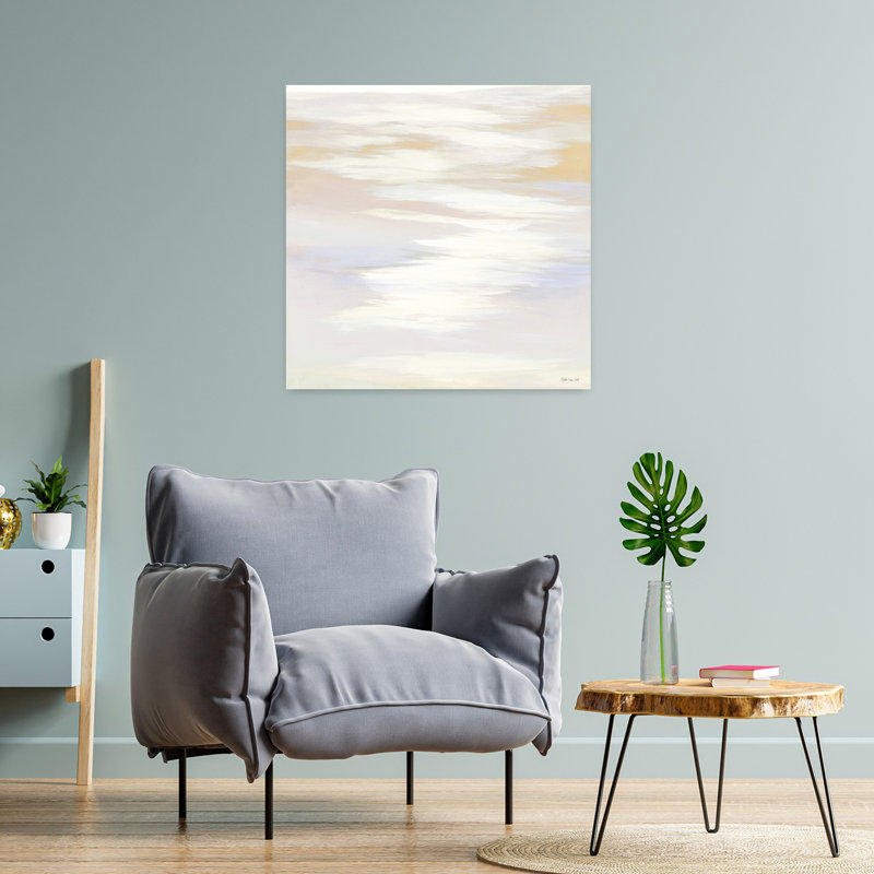 Island Calm 3, art contemporain abstrait, H 24 po x l 24 po