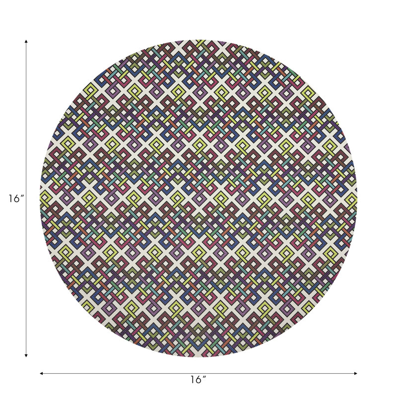 Impressionism Infinity Knot Original Pebble 16" Vinyl Placemat