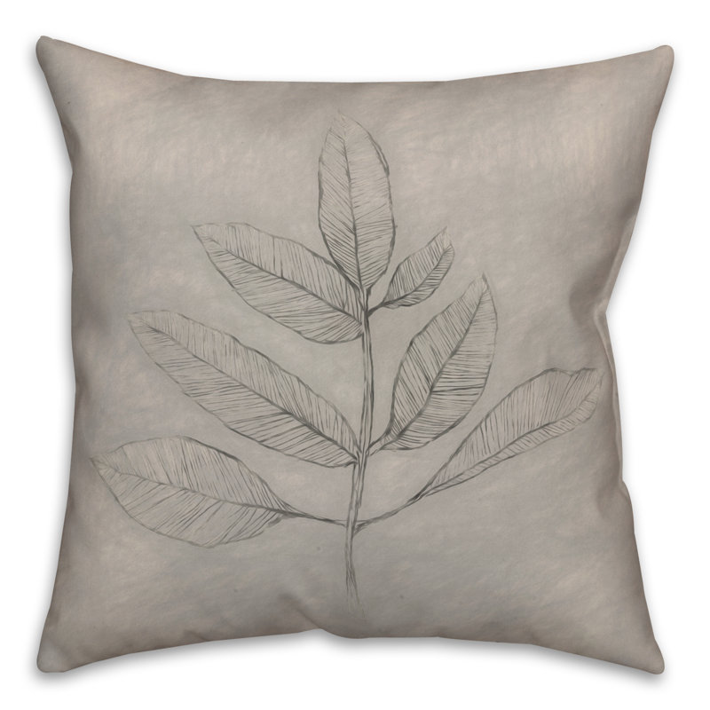 Housse et insert de coussin rectangulaire S Leaf, 20 po x 20 po