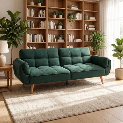 Edriel 75.39" Futons Upholstered Convertible Sofa