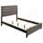 Grey Oak Wood Panel Bed