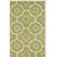 Tapis vert / ivoire en laine touffeté à la main Carolene-19274970