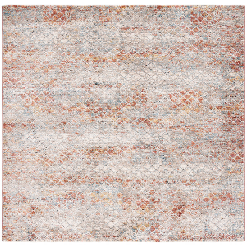 Breelee Performance Abstract Rug, Square 6'4"