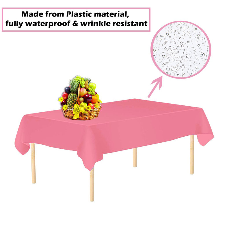 Ebrahim Tablecloth, 137cm W x 274cm L, Pink