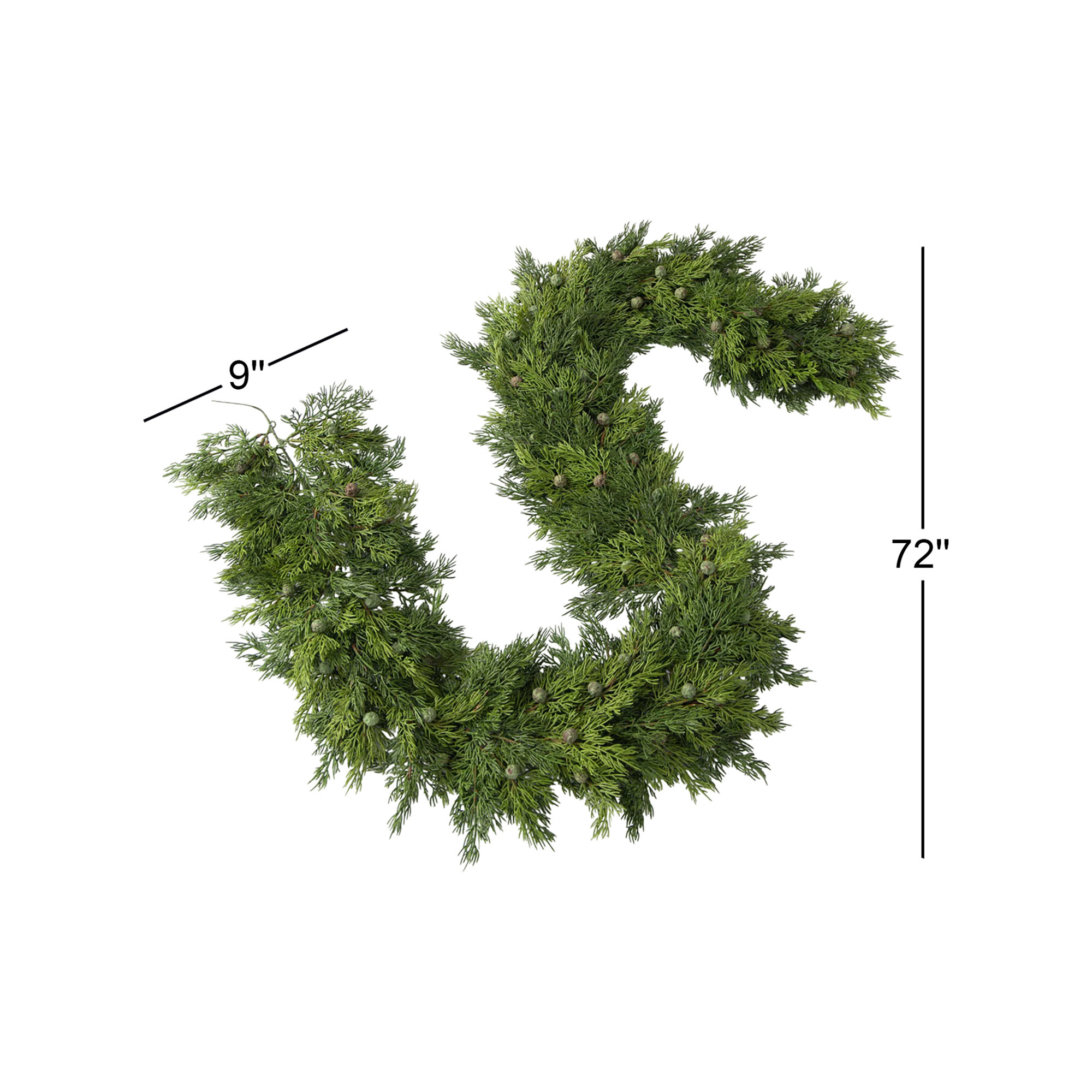 72'' in. Faux Garland
