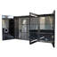 Armoire de salle de bain noir mat avec miroir et lumière DEL-129390533