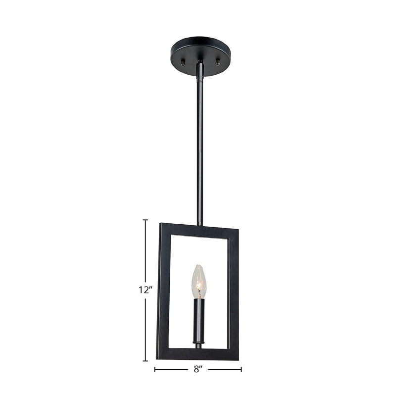 Luminaire suspendu noir 1 lumière Gladsheim