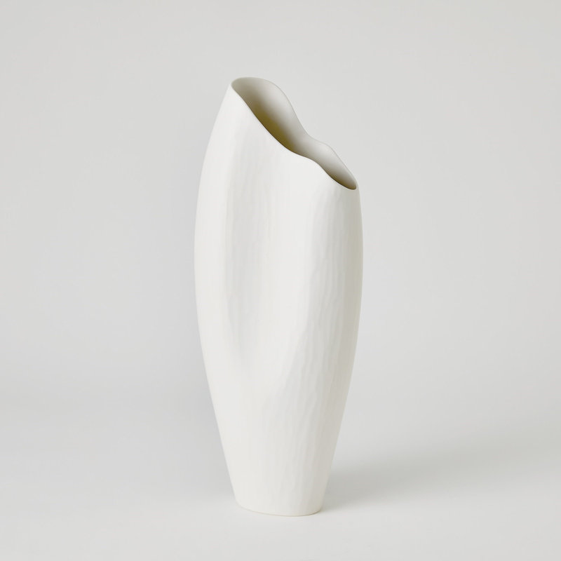 Vase de table en céramique fabriqué à la main, H 22 po x l 9 po x P 6 po