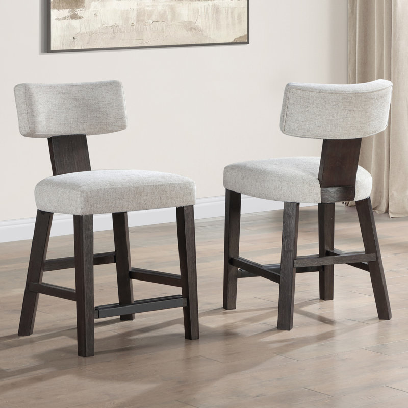 Chaise de comptoir rembourrée Oakley