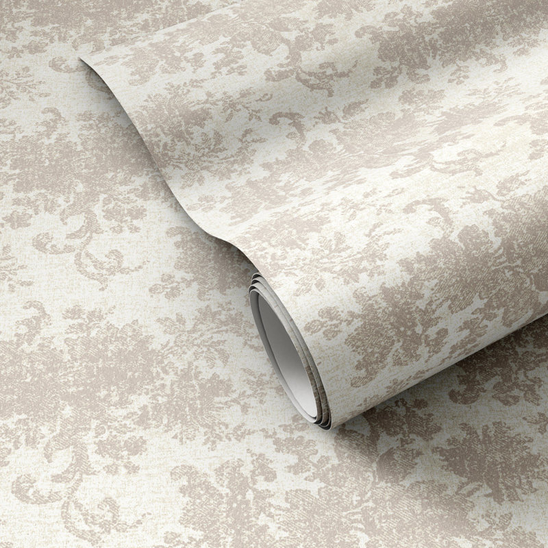 Fallingbrook Damask Wallpaper, 52"x132", Fallingbrook Grey II