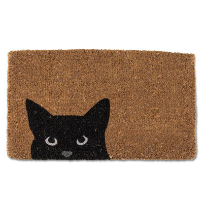 Tapis d'extérieur Drevaughn Peeking Cat