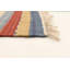 Tapis décoratif vert en laine à motif Kilim fabriqué à la main Maulik