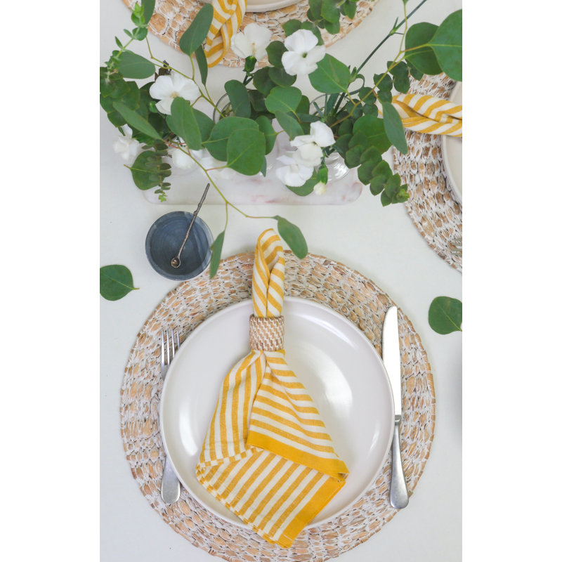 Adamsburg Linen Square Napkins, Clementine