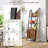 17 Stories 2 Pcs Ladder Shelf Industrial Bookcase With Cabinet Metal Frame For Living Room
