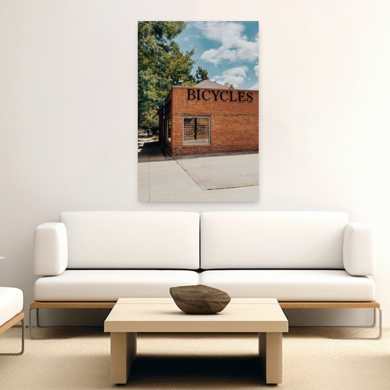 Contemporary Art Peaceful Abstract Contemporary Architecture Summer Wall Art by Del Mundo Portraits - Wrapped Canvas Print