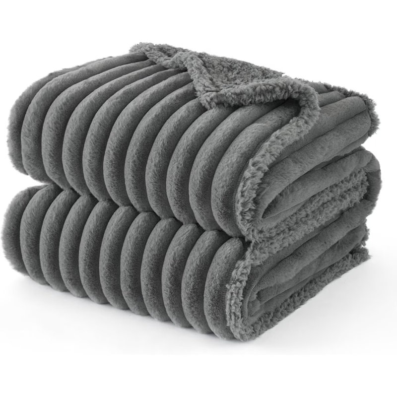 Couverture réversible pour grands chiens, housse en polaire en velours côtelé lavable, Gris formel, M (l 40 po x P 30 po)