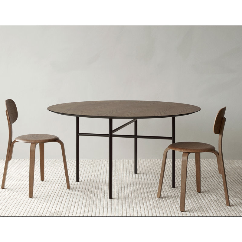 Snaregade Dining Table, 82.7" W x 37.4" D, Dark Stained Oak