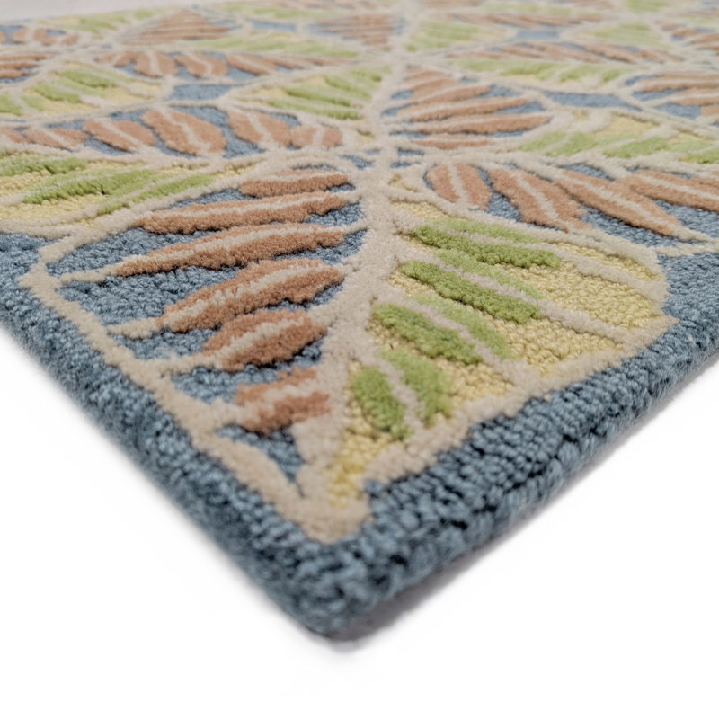 Quartet Hand-Tufted New Zealand Wool Area Rug High-Low Textured, 2'6" x 5'