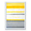 «Gray and Yellow Blue Abstract XIII», reproduction d'art sur toile-51146056-51146054