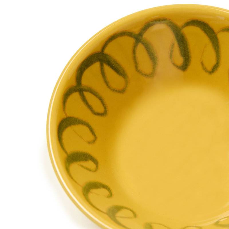 Amalfi Berry Bowl - Pink - 4.5", Mustard