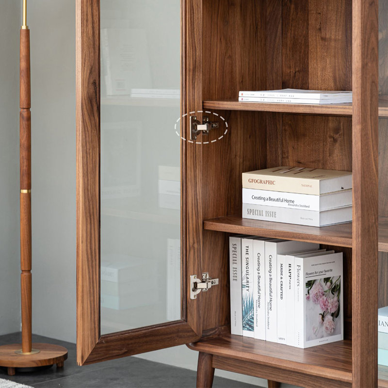 High quality walnut bookcase