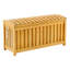 Saqqarah Water Resistant Teak Solid Wood Lockable Deck Box in Brown-66236712