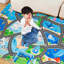 Anti-slip aquarium road map car track carpet-343350476