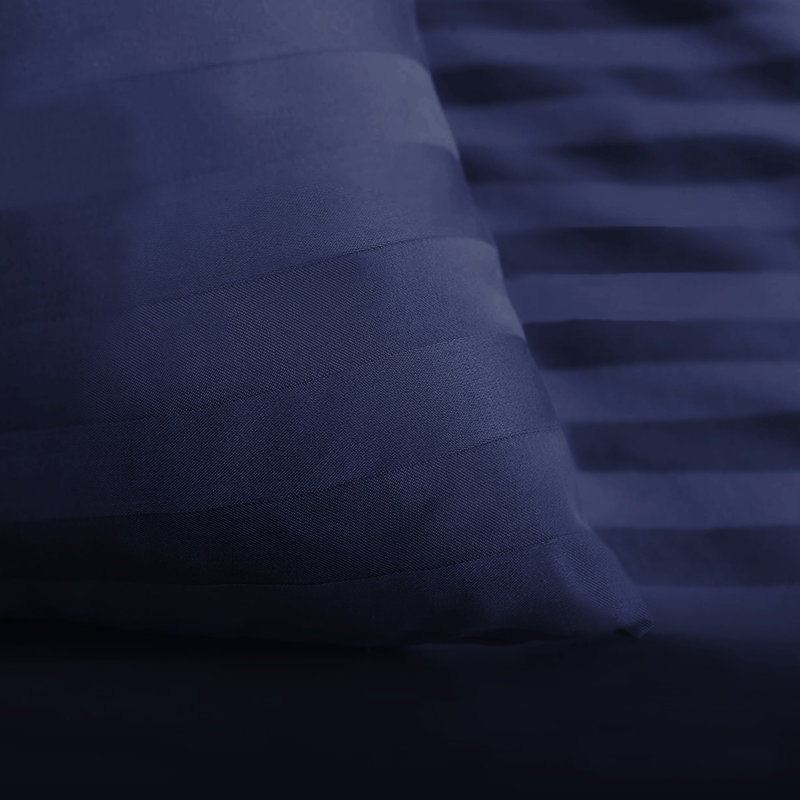 Klaye Flannel Fitted Sheet, Single (3'), Navy