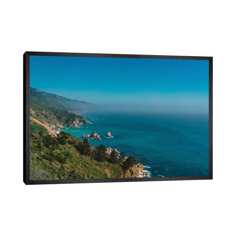 Big Sur by Bethany Young - Print on Canvas, Black Framed, 101.6cm H x 152.4cm W x 3.81cm D