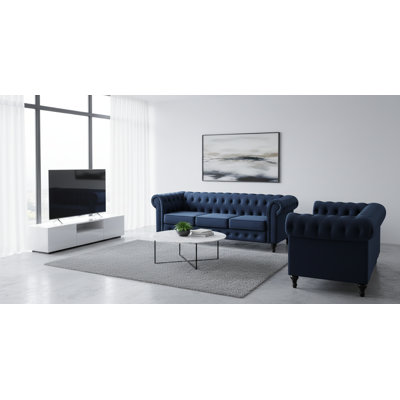 Chesterfield tufted 2 Piece living room set by Charlton Home