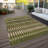 Washable Abstract Indoor / Outdoor Rug-109575680