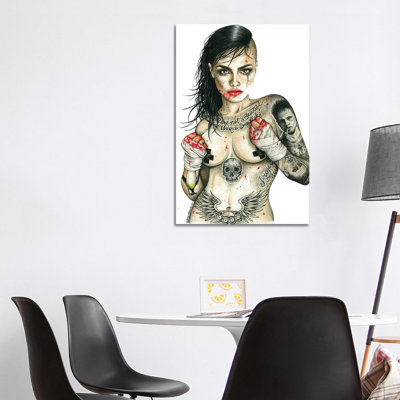 Fight Club Girl par Inked Ikons - reproduction d'art sur toile tendue