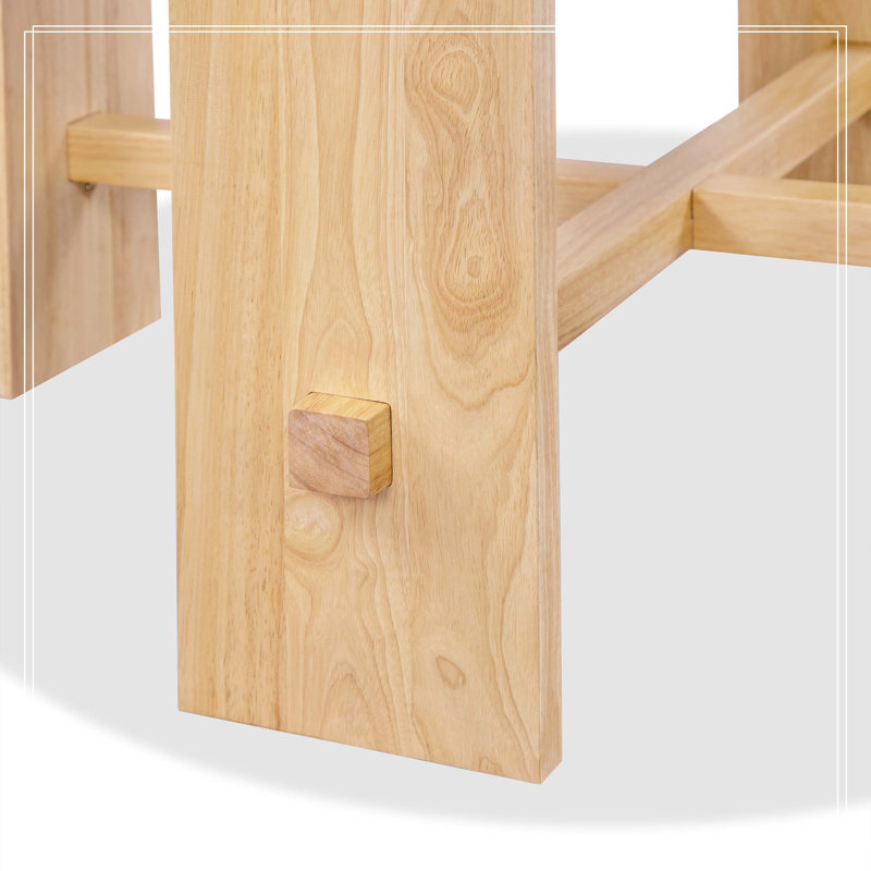 Indoor Solid Wood Dining Table, Natural
