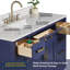 Meuble-lavabo simple 42 po avec tiroir, tablette, prise de courant et plateau en marbre d'ingénierie-2137449798-2137449796